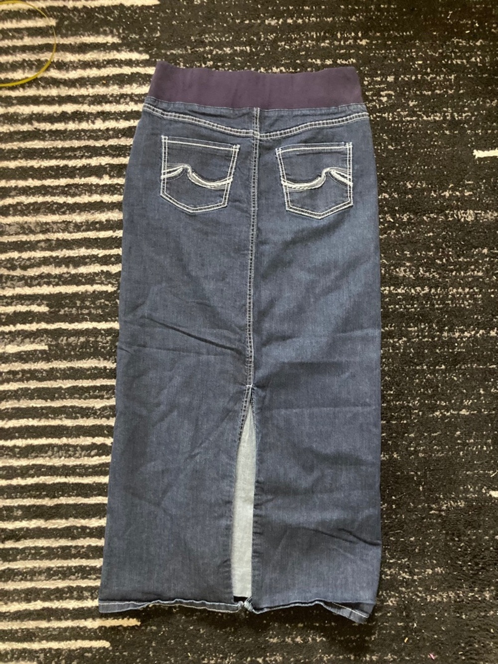 Inherit Maternity Skirt EUC Maxi 6 / 7 Small Womens Modest Denim Skirt Outlet - Picture 2 of 9